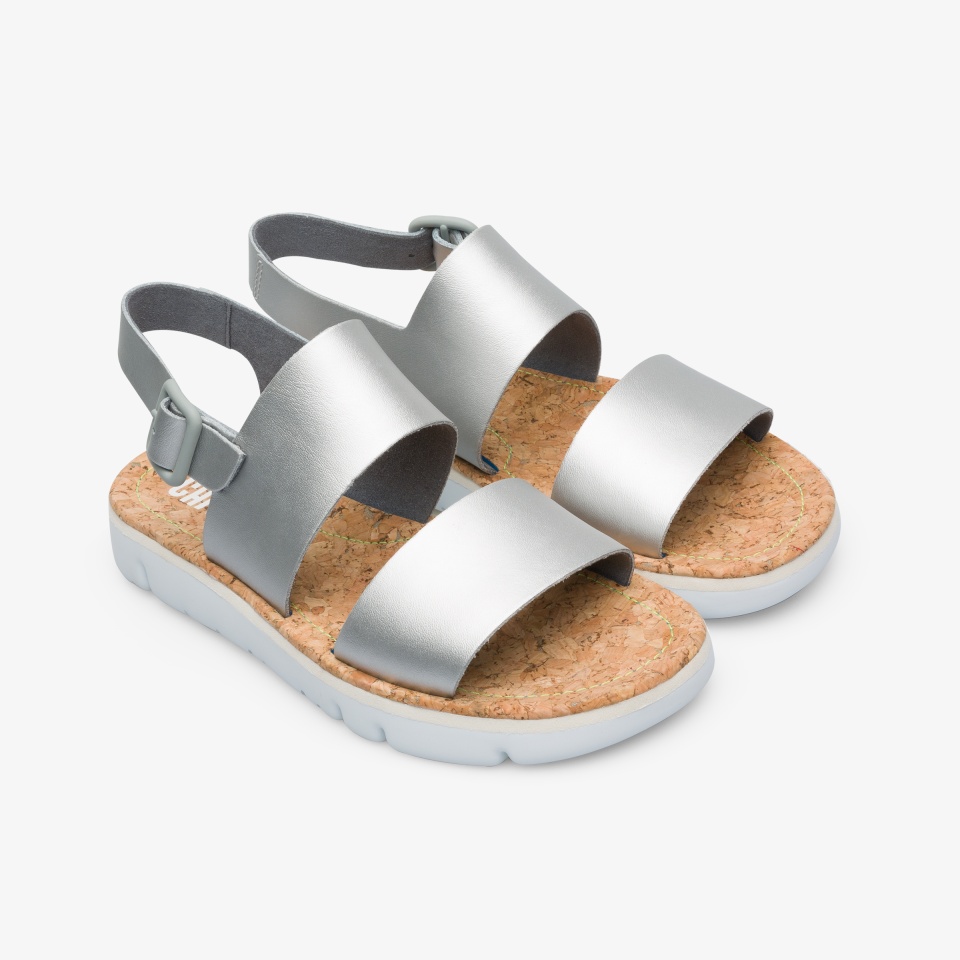 Camper Oruga Silver - Camper Women's Sandals ||0165-LJBWS||